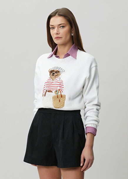 Polo Bear Beyaz Triko