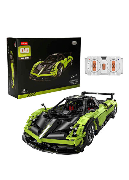1:8 Pagani Huayra BC Green USB Charging Remote Control 2902 Piece 14+ Years Old Model Car Construction Set