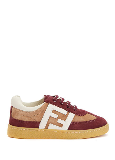 Colorblocked Çocuk Deri Sneaker