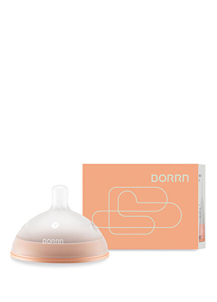 Anti-colic Variable Flow Orange Silicone Bottle Nipple