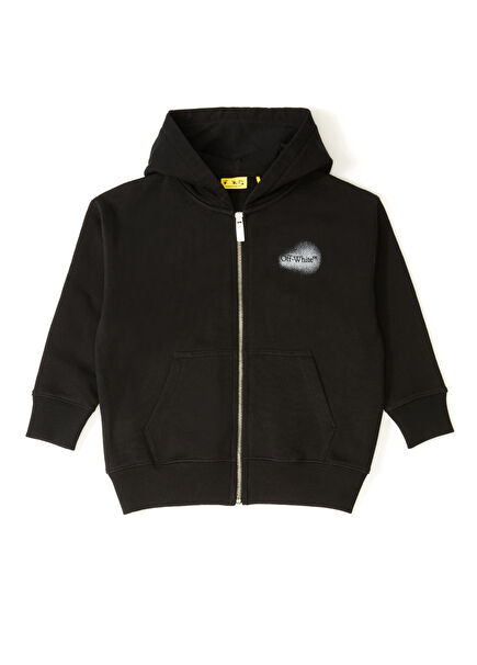 Black Hooded Boys Sweatshirt