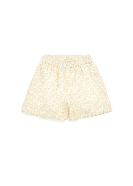 Beige Children's Linen Shorts