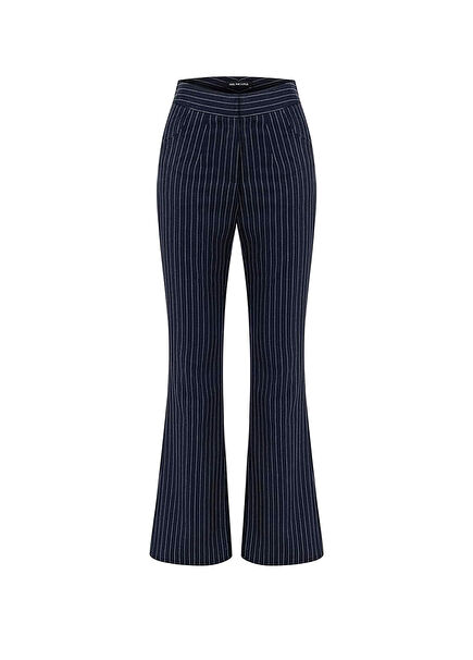 Isla Lacivert İspanyol Paça Kadın Pantolon