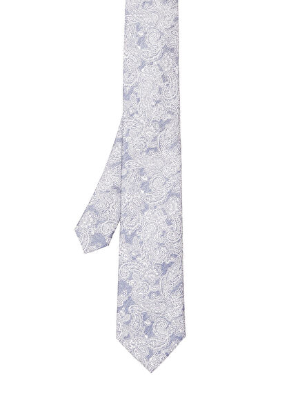 Blue Shawl Pattern Silk Tie