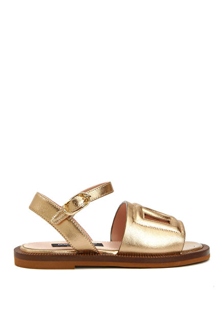 Çok Renkli Kız Çocuk Deri Sandalet