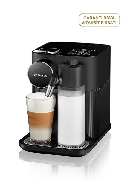 F541 Black Grand Lattissima Kapsüllü Kahve Makinesi + Termos Hediyeli