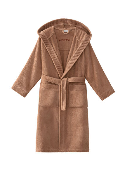 Yeni %100 Organik Pamuk Armürlü Terra Kadın Bornoz