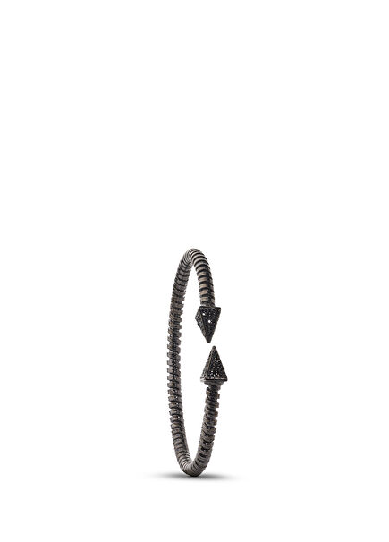 Black Spire 925 Ayar Gümüş Erkek Bileklik