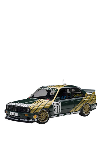 Autoart 1991 BMW M3 Dtm Diebels Alt Danner #31 1:18 Yeşil Model Araba