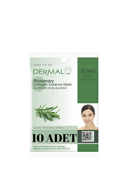 Rosemary Extract Collagen Cleansing Moisturizing Soothing 10-Pack Face Mask