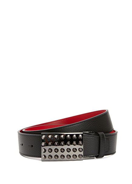 Funky Black Men's Leather Belt