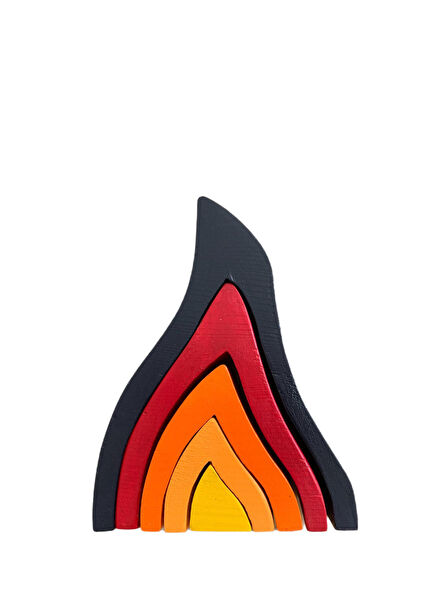 Wooden Fire Flame 5-Pack Wooden Toys