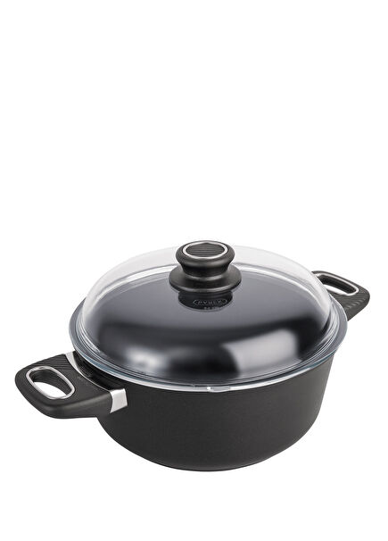 Roasting Black Aluminum Deep Pot 24 cm