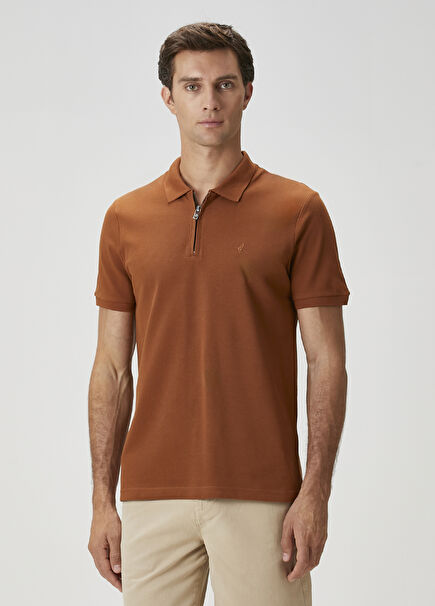 Açık Kahverengi Polo T-shirt