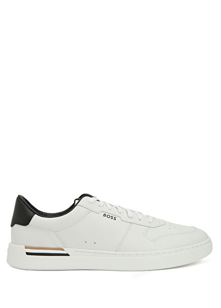 Beyaz Erkek Deri Sneaker