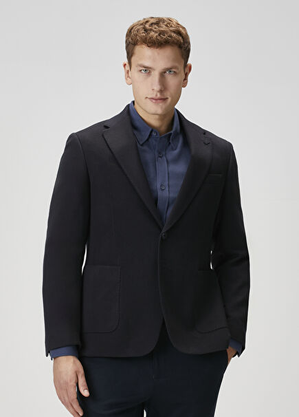 Lacivert Premium Kaşmir Ceket