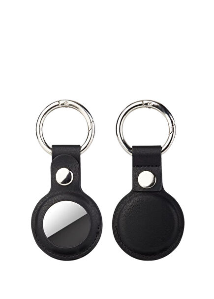 Leather Case Siyah Airtag