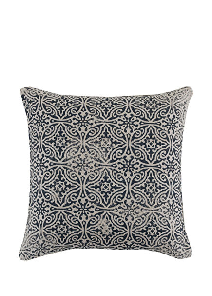 Hana Desenli Antrasit Yastık Kılıfı 45x45 cm