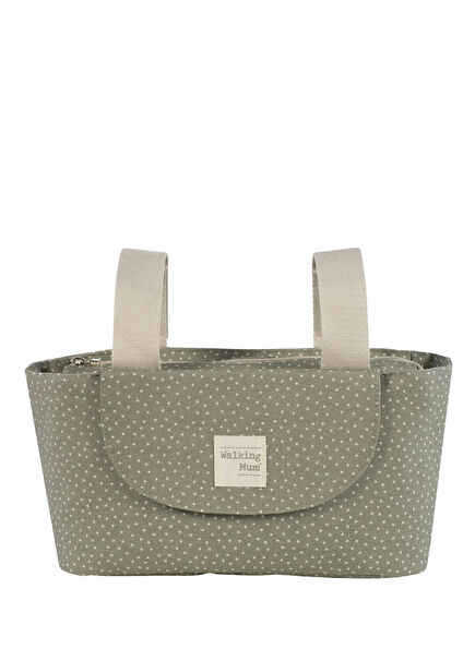 Poppy Moss Green Polka Dot Stroller Organizer Bag