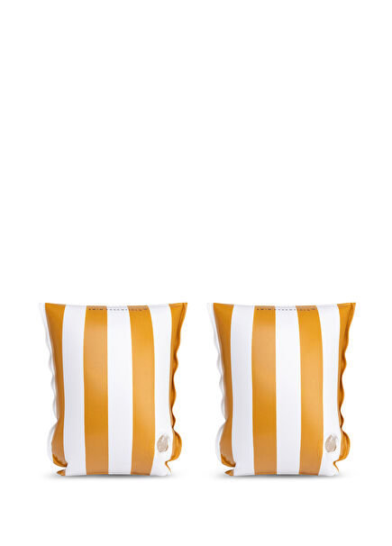 Yellow Striped 2-6 Years Old Kids Inflatable Swimming Sleeve