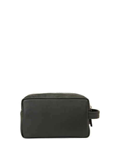 Comparto Black Leather Shaving Bag