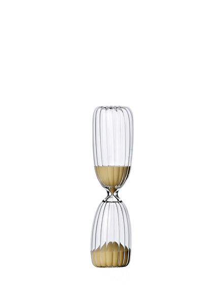 Times Clear Glass Hourglass 16 x 3.8 cm