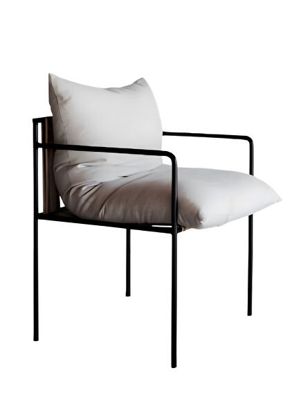 Silva Black Metal Garden Chair