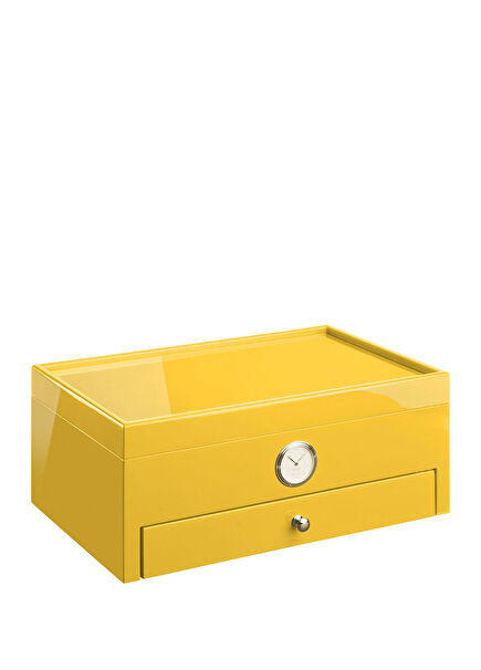 Italy Handmade Roma Collection Special Club Edition Yellow 100's Humidor Puro Kutusu