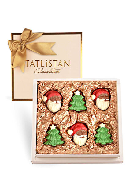 Noel Babalı ve Çam Ağaçlı Yılbaşı Çikolatası 180 gr