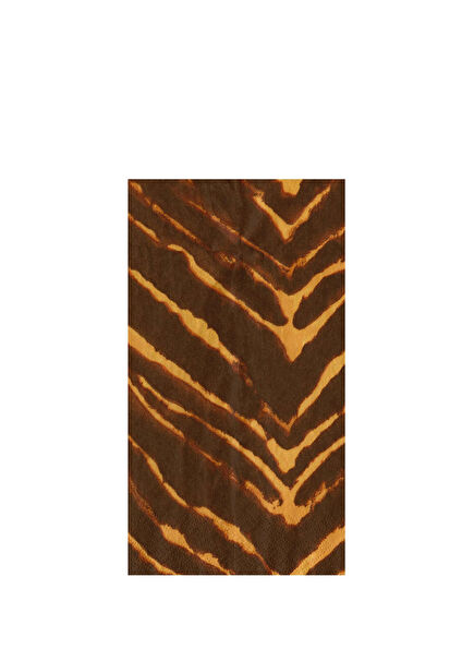 Go Wild Brown Guest Towel Patterned Serving Napkin Set of 15