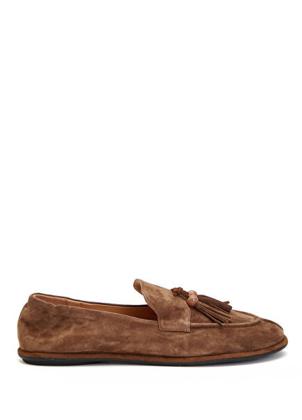 Tütün Kadın Süet Loafer