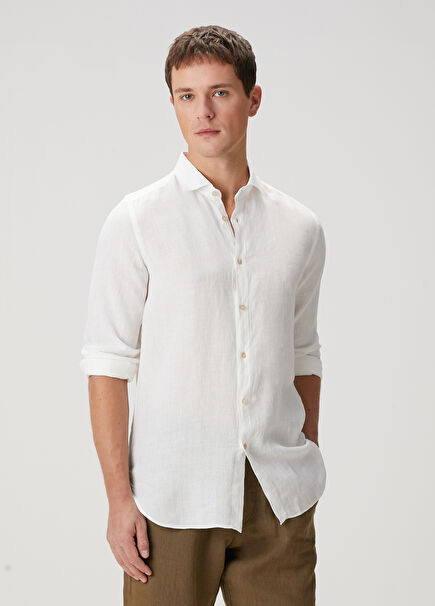 White Linen Shirt
