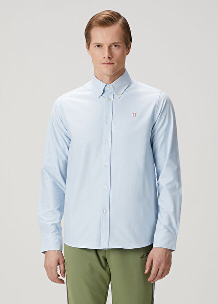 Konrad Contrast Açık Mavi Oxford Gömlek