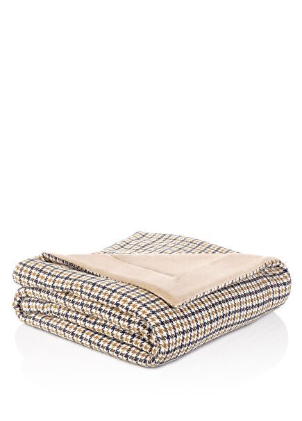 Krem Rengi Kazayağı Throw Battaniye 140 x 190 cm