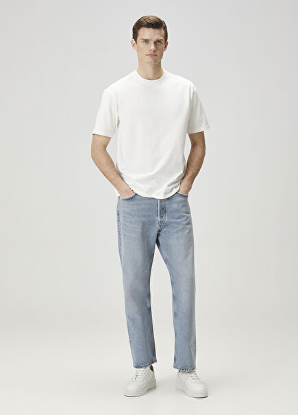 90s Loose Fit Blue Organic Cotton Jeans