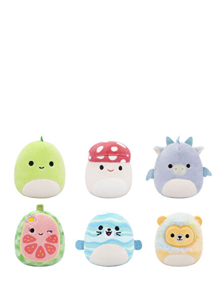 Micromallows 6'lı Figür Peluş Oyuncak 6,5 cm