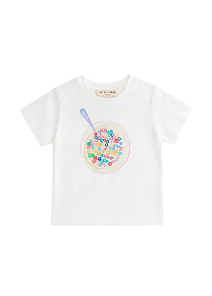 It's Good Day Baskılı Beyaz Kısa Kollu Unisex Çocuk T-shirt