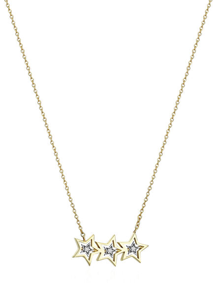 Wish Star Diamond Women's Gold Necklace