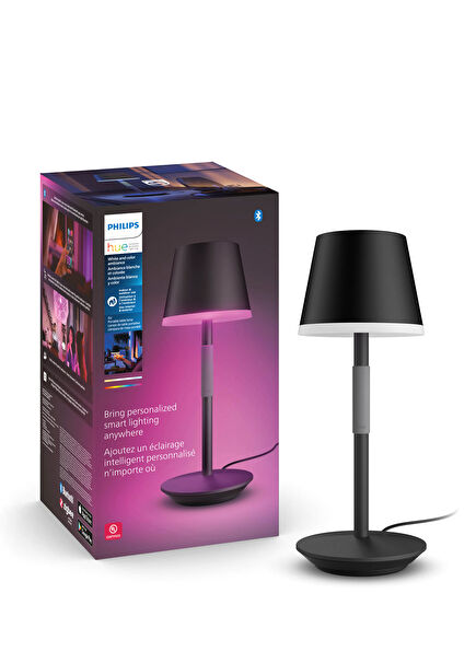 Hue GO Belle Portable Black Table Lamp