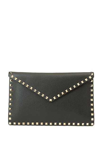 Rockstud Large Black Women's Leather Bag