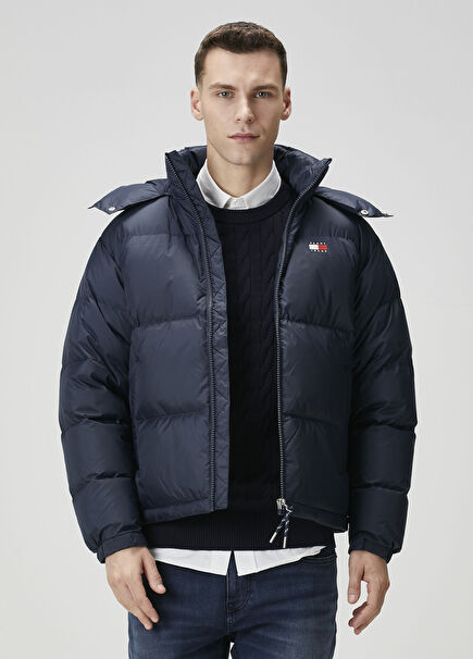 Alaska Blue Hooded Puff Coat