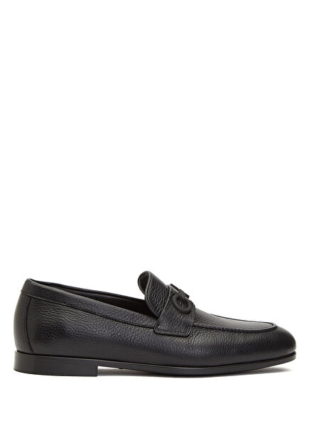 Black Men's Leather Loafer