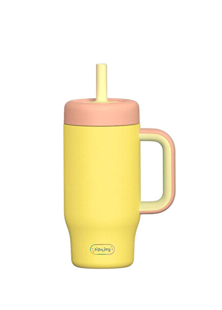 HandleHug Sarı Çelik Çocuk Tumbler 550 ml 