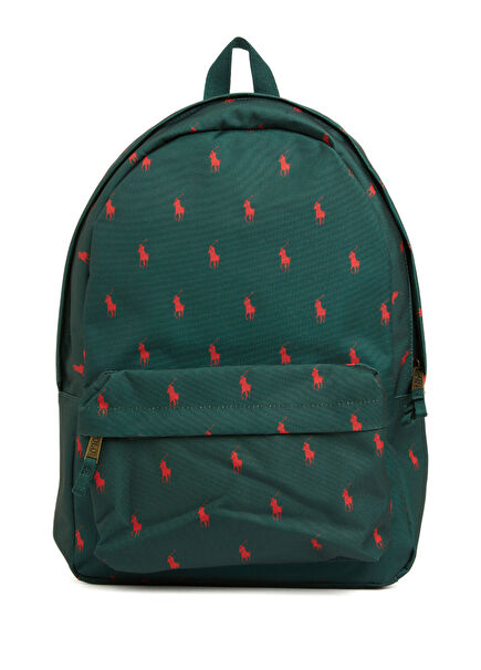 Yeşil Logo Baskılı Unisex Çocuk Sırt Çantası
