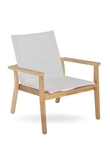 Naples Teak Stainless Steel Lounge Winter Chair