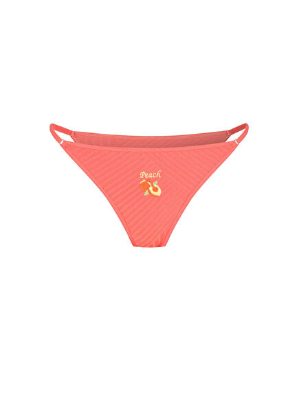 Juicy Joy Juicy Peach Meyve Nakışlı Turuncu Kadın Külot