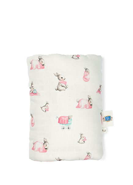 Bébé Lapin Rose Pembe Silindir Emzirme Kol Destek Yastığı