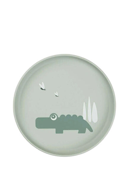 Croco Green Non-Slip Children's Plate