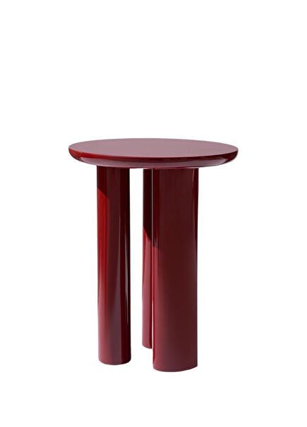 Pier Burgundy Wooden Side Table