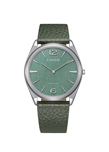 Eco-Drive Suratto Ultra Slim AR3120-32X Yeşil Deri Unisex Kol Saati
